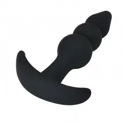 Plug Anal em Silicone Aveludado e Escalonado Plug Anal em Silicone Aveludado e Escalonado