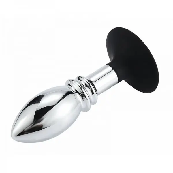 Plug Anal em Metal de Alta Qualidade com Ventosa 12cm x 3,5cm