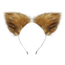 Kit Fetiche Plug Anal M Rabo de Raposa com Tiara de Orelhas