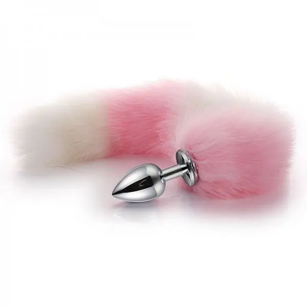 Kit Fetiche Rabo de Raposa com Tiara de Orelhas e Plug Anal P Kit Fetiche Rabo de Raposa com Tiara de Orelhas e Plug Anal P