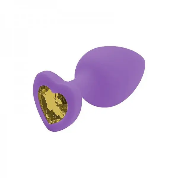 Plug Anal em Silicone Base Coração Médio Plug Anal em Silicone Base Coração Médio