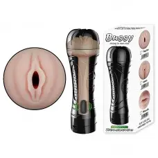 Masturbador Masculino Vagina em Cyberskin com Vibrador em Formato de Lanterna Masturbador Masculino Vagina em Cyberskin com Vibrador em Formato de Lanterna