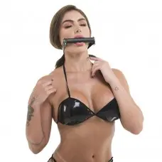 Mordaça Bastão em Couro Sintético Sexy Fantasy Mordaça Bastão em Couro Sintético Sexy Fantasy