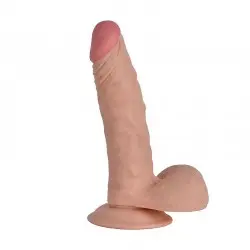 Pênis Realístico com Dupla Camada Extreme com Ventosa 21,0x3,9 cm