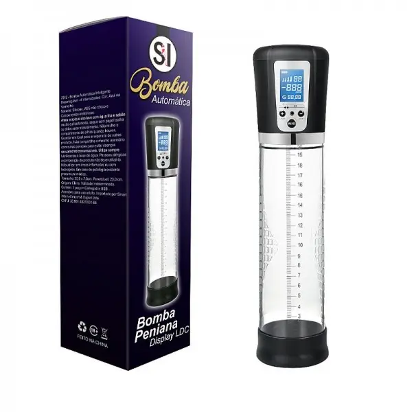 Bomba Peniana Automática Recarregável com Painel em LCD Bomba Peniana Automática Recarregável com Painel em LCD