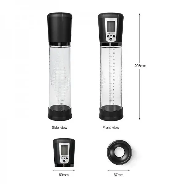 Bomba Peniana Automática Recarregável com Painel em LCD Bomba Peniana Automática Recarregável com Painel em LCD