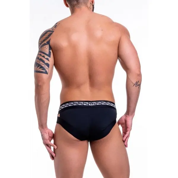 Cueca Sunga Grega Suplex Elastico Estampado Preto Cueca Sunga Grega Suplex Elastico Estampado Preto
