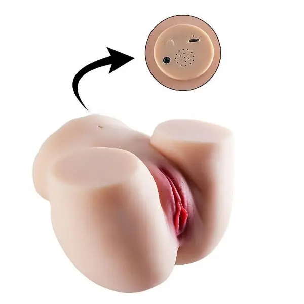 Masturbador Masculino Realístico Formato Bunda Vagina e Ânus com Vibrador Masturbador Masculino Realístico Formato Bunda Vagina e Ânus com Vibrador