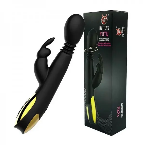 Vibrador de Ponto G e Clitóris Rotativo com Vai e Vem NV Toys Vibrador de Ponto G e Clitóris Rotativo com Vai e Vem NV Toys
