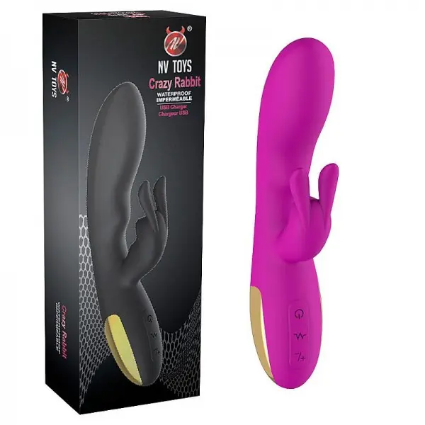 Vibrador de Ponto G e Clitóris Crazy Rabbit NV Toys