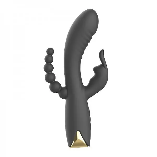 Vibrador de Ponto G e Clitóris com Plug Anal NV Toys Vibrador de Ponto G e Clitóris com Plug Anal NV Toys