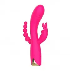 Vibrador de Ponto G e Clitóris com Plug Anal NV Toys Vibrador de Ponto G e Clitóris com Plug Anal NV Toys