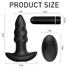 Plug Anal com Vibrador e com Controle Remoto Love Arrow S-Hande