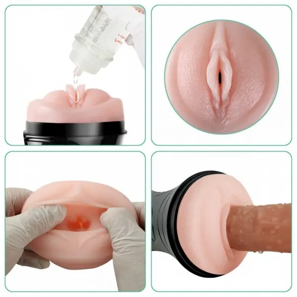 Masturbador Masculino de Vagina com Formato Lanterna Masturbador Masculino de Vagina com Formato Lanterna