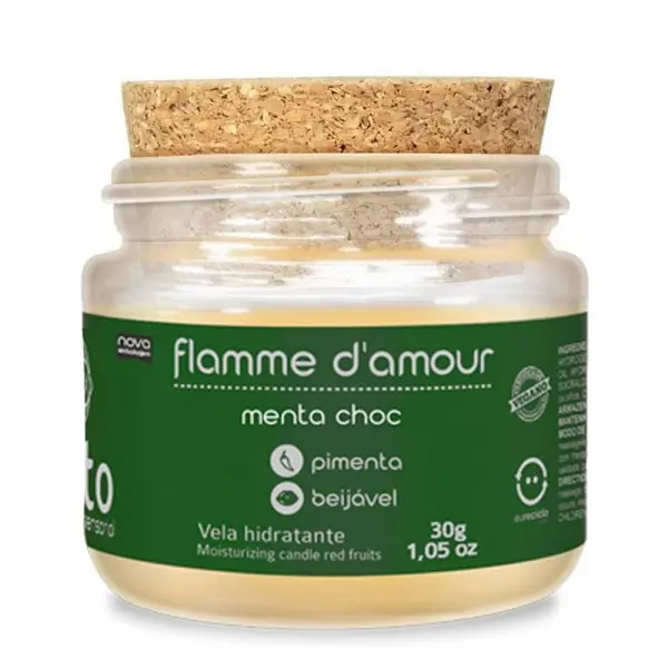 Vela de Massagem Flamme D'amour Menta Choc Santo