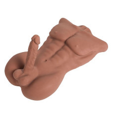 Homem Meio Corpo de 9kg em Cyberskin e Pênis com Vértebra Homem Meio Corpo de 9kg em Cyberskin e Pênis com Vértebra