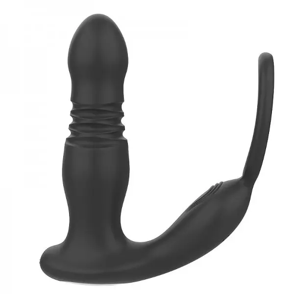 Estimulador de Próstata com Anel Peniano e Movimento de Vai e vem Rocky RCT Estimulador de Próstata com Anel Peniano e Movimento de Vai e vem Rocky RCT