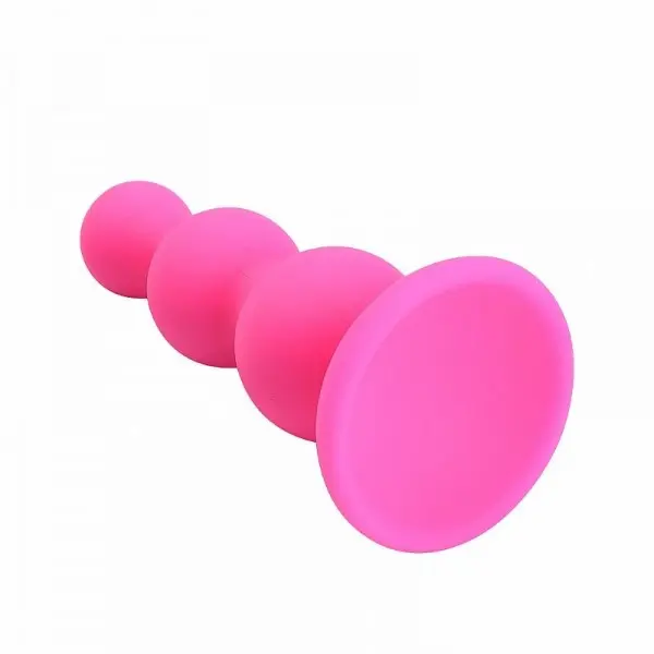 Plug Anal Pequeno Escalonado em Silicone Plug Anal Pequeno Escalonado em Silicone