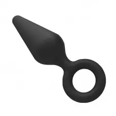 Plug Anal com Alça de Silicone para Dedo Formato Cone Plug Anal com Alça de Silicone para Dedo Formato Cone