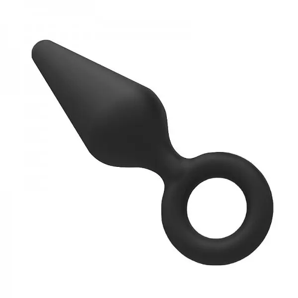 Plug Anal com Alça de Silicone para Dedo Formato Cone Plug Anal com Alça de Silicone para Dedo Formato Cone