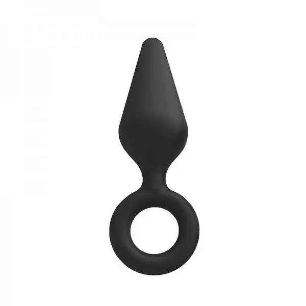 Plug Anal com Alça de Silicone para Dedo Formato Cone Plug Anal com Alça de Silicone para Dedo Formato Cone