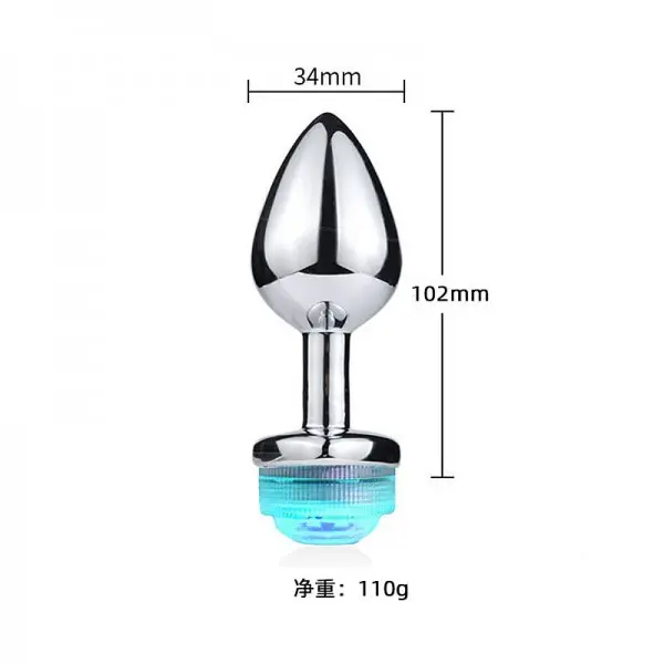 Plug Anal com Led Tamanho Médio 13 Cores Plug Anal com Led Tamanho Médio 13 Cores
