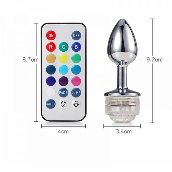 Plug Anal com Led Tamanho Pequeno 13 Cores Plug Anal com Led Tamanho Pequeno 13 Cores