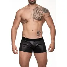 Cueca Masculina Boxer Preta em Cirre SD