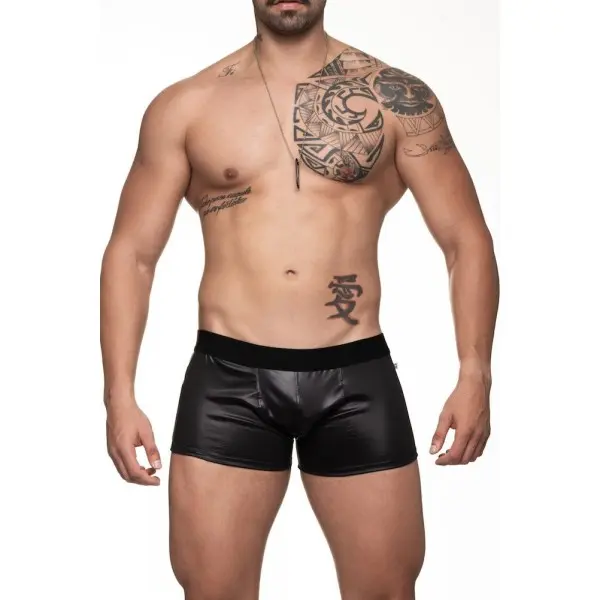 Cueca Masculina Boxer Preta em Cirre SD