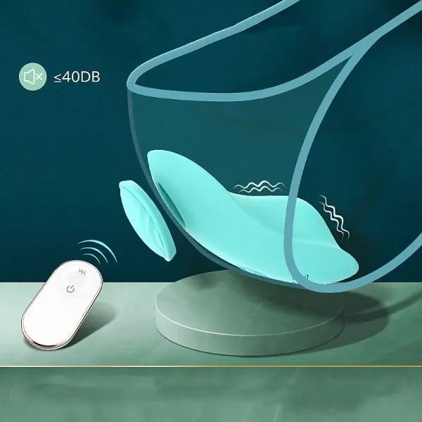 Calcinha Vibratória Leaf Shande Recarregável com Controle e 9 Modos de Vibração