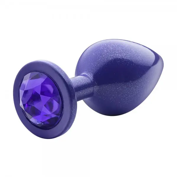 Plug Anal com Glitter e Joia Médio Lite Plug Plug Anal com Glitter e Joia Médio Lite Plug