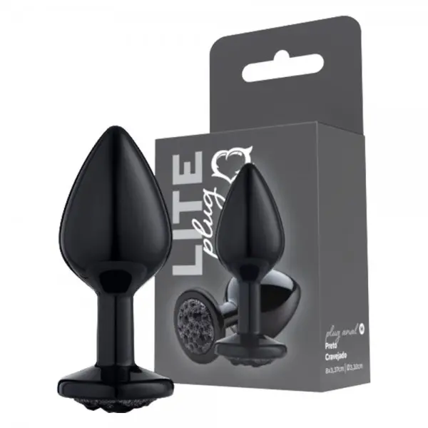 Plug Anal Médio com Pedras Cravejadas Lite Plug