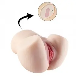 Masturbador Masculino Formato Bunda com 10 Modos de Sucção na Vagina e Controle Sem Fio