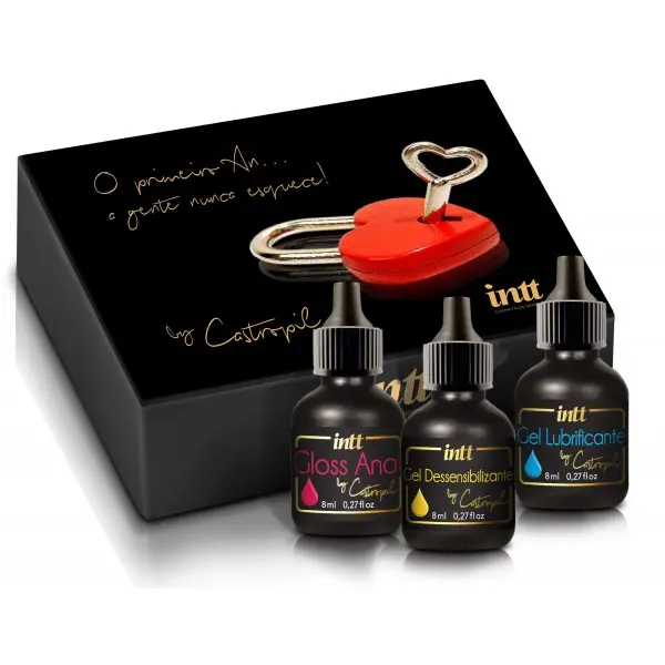 Kit Natal Anal com Plug Coração e Kit de Dessensibilizantes Kit Natal Anal com Plug Coração e Kit de Dessensibilizantes