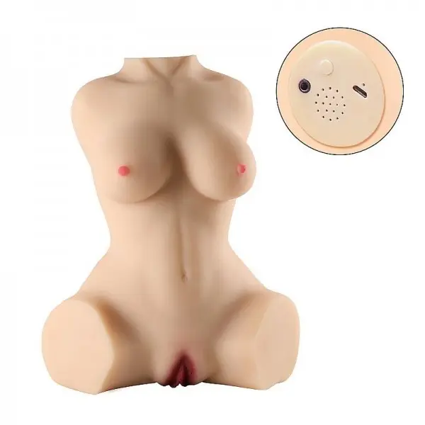 Masturbador Masculino Formato Meio Corpo Sentado com Sucção e Som RCT Masturbador Masculino Formato Meio Corpo Sentado com Sucção e Som RCT