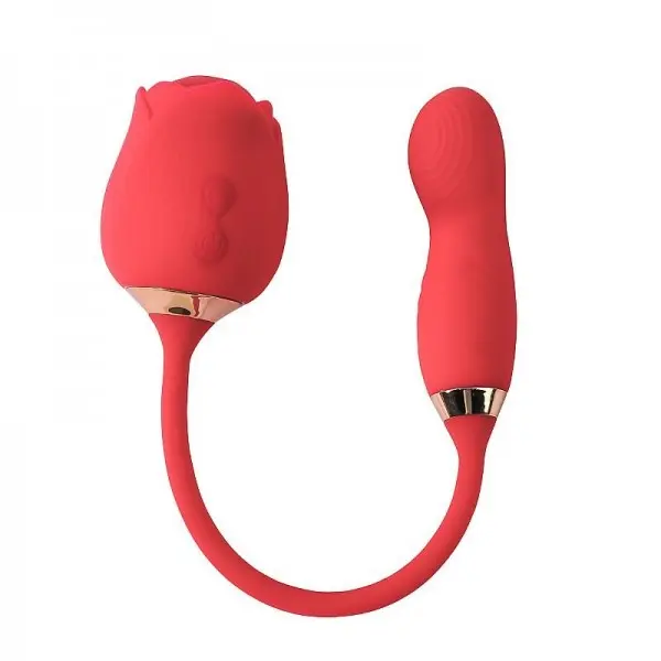 Sugador de Clitóris com Pulsação e Vai e Vem em Formato de Rosa Flowery PRO Sugador de Clitóris com Pulsação e Vai e Vem em Formato de Rosa Flowery PRO