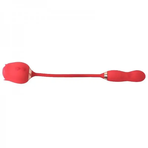 Sugador de Clitóris com Pulsação e Vai e Vem em Formato de Rosa Flowery PRO Sugador de Clitóris com Pulsação e Vai e Vem em Formato de Rosa Flowery PRO