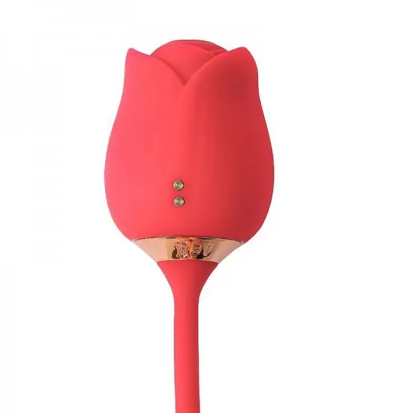 Sugador de Clitóris com Pulsação e Vai e Vem em Formato de Rosa Flowery PRO Sugador de Clitóris com Pulsação e Vai e Vem em Formato de Rosa Flowery PRO