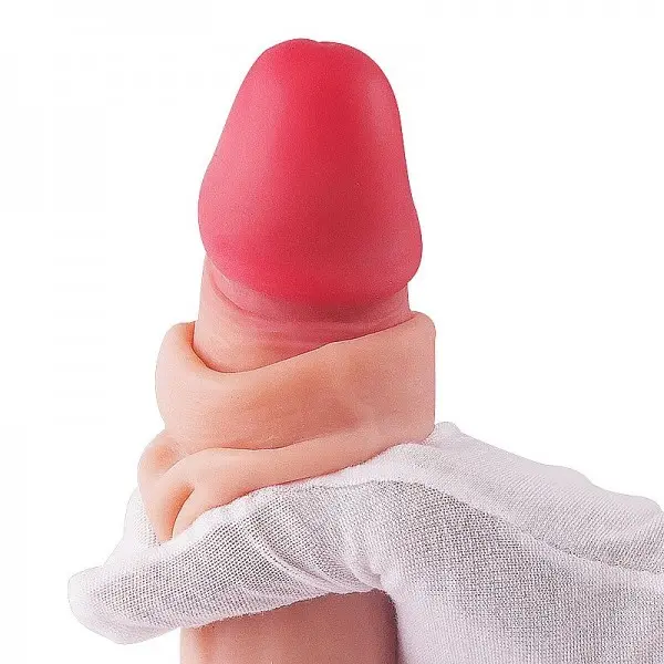 Pênis Realístico com Ventosa e Dupla Camada  22,00 x 4,6cm