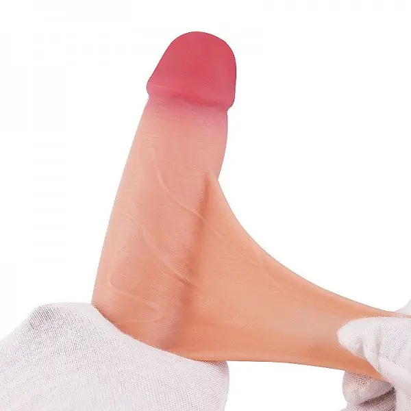 Pênis Realístico com Ventosa Removível e Dupla Camada  21,7 x 5,0cm Pênis Realístico com Ventosa Removível e Dupla Camada  21,7 x 5,0cm