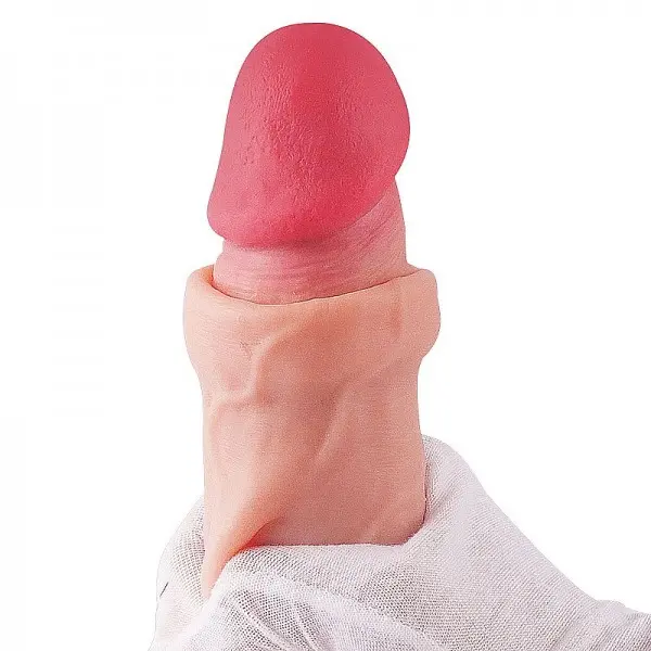 Pênis Realístico com Ventosa Removível e Dupla Camada  24,9 x 4,9cm Pênis Realístico com Ventosa Removível e Dupla Camada  24,9 x 4,9cm