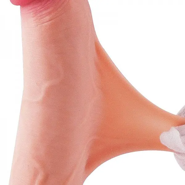 Pênis Realístico com Ventosa Removível e Dupla Camada  24,9 x 4,9cm Pênis Realístico com Ventosa Removível e Dupla Camada  24,9 x 4,9cm