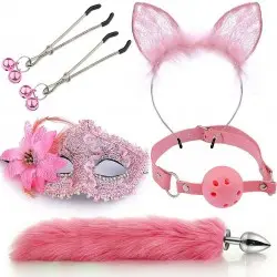 Kit Raposa Misteriosa com 5 Peças Rosa Kit Raposa Misteriosa com 5 Peças Rosa