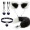 Kit Gatinha Ousada com 4 Peças Preto