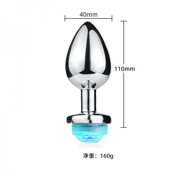 Plug Anal com Led Tamanho Grande 13 Cores Plug Anal com Led Tamanho Grande 13 Cores