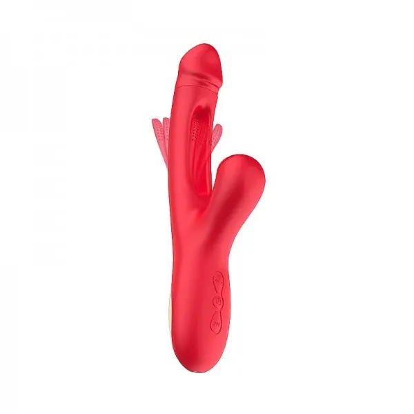 Vibrador de Ponto G com Sugador de Clitóris e Dedilhar Leny Vibrador de Ponto G com Sugador de Clitóris e Dedilhar Leny