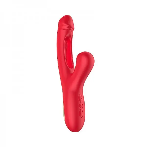 Vibrador de Ponto G com Sugador de Clitóris e Dedilhar Leny Vibrador de Ponto G com Sugador de Clitóris e Dedilhar Leny