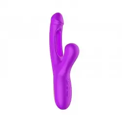 Vibrador de Ponto G com Sugador de Clitóris e Dedilhar Leny Vibrador de Ponto G com Sugador de Clitóris e Dedilhar Leny