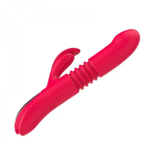 Vibrador de Ponto G e Clitóris Strech com Vai e Vem e Aquecimento