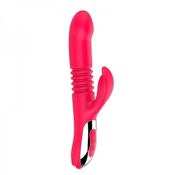 Vibrador de Ponto G e Clitóris Strech com Vai e Vem e Aquecimento